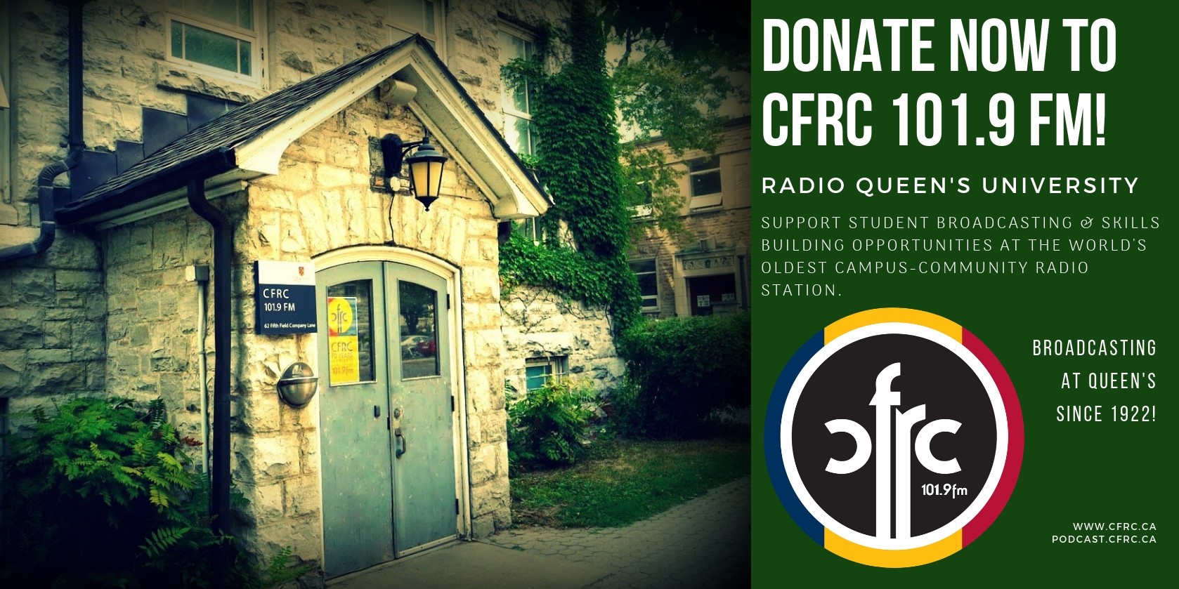 Donate to CFRC Radio